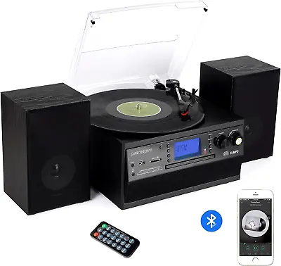 Kaufen Plattenspieler Mit Stereo Lautsprechern Bluetooth/CD/Kassettendeck/Radio/Vinyl • 164.99€