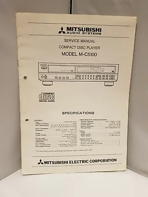 Kaufen Service-Anleitung Manual MITSUBISHI CD-Player M-C5100 Schaltplan Circuit Diagram • 11.90€