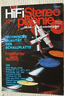 Kaufen Hifi Stereophonie, Der Klassiker, 1978 Heft 12 • 12.99€
