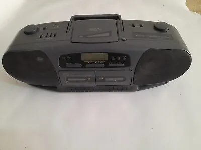 Kaufen Boombox Ghetto Irradio Cdv-460 Stereo Portable Cassette Radiolone Stereo Cd Sony • 28.99€