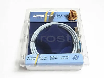 Kaufen SUPRA CAT 8 STP PATCH FRHF BLUE 1M Patch Netzwerkkabel RJ45 LAN Ethernet HD 4K • 96.39€