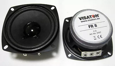 Kaufen VISATON FR 8 4Ohm Breitband 8cm 3,3  80mm Lautsprecher Breitbänder #2007 • 15.68€