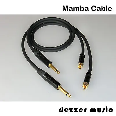 Kaufen 2x 0,3m Adapterkabel DYNAMIC/Mamba Cable/6,3 Klinke Cinch…Kauf Nur 1x, Dafür TOP • 33.90€