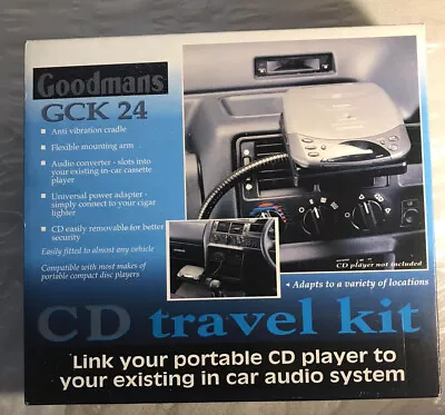 Kaufen Goodmans GCK 14g CD Player Halterung Universal Auto Travel Kit Boxed • 34.70€