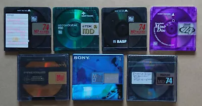 Kaufen Lot 7 Minidiscs MDs Mini Discs - Sony OVP / Maxima / BASF / TDK / Maxell ... • 16.50€