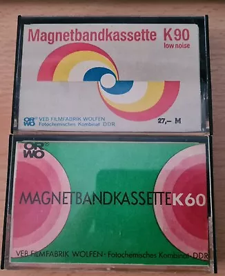 Kaufen 2 Stück ORWO Low-Noise Vintage Tapes 60/90 Min 70er Jahre DDR Musikkassette MC • 12.50€