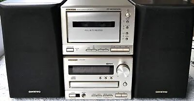 Kaufen HiFi Anlage Onkyo CD Receiver  CR 185X, Cass. Deck K185X, Orig. Lautsprecher,Fb. • 187.77€
