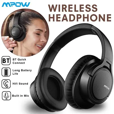 Kaufen Mpow H7 Bluetooth Kopfhörer HiFi-Stereo Over-Ear Headset Mikrofon Headphone DHL • 18.89€