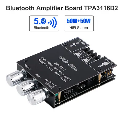 Kaufen Bluetooth Verstärker Platine Stereo 2.0 TPA3116D2 2X50W Audio Verstärker Modul • 24.99€