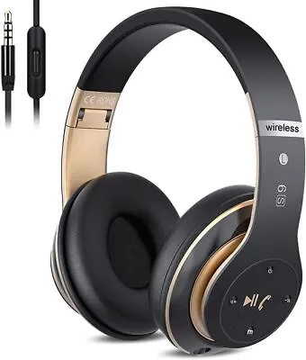 Kaufen Bluetooth Kopfhörer Over Ear Kabellos 5 EQ-Modi HiFi Stereo Wireless Headset &DE • 20.17€