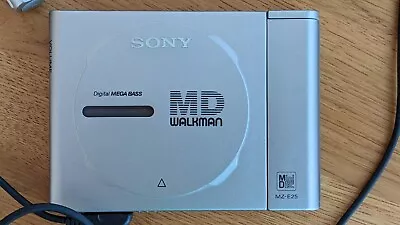 Kaufen Sony Portable Minidisk Player MD Walkman MZ-E25 Silber Mit Fernbedienung+Tasche • 1€