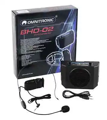 Kaufen Omnitronic BHD-02 Nahbeschallungssystem Gürtelverstärker Headset Präsentationen • 49.70€