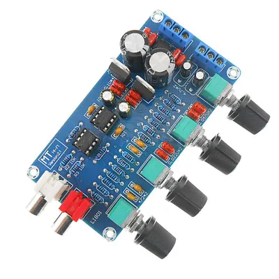 Kaufen NE5532 HIFI DIY Kits OP-AMP Amplifier Volume Tone EQ Control Board Preamplifier • 6.07€