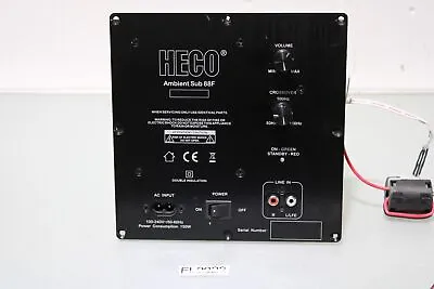 Kaufen Heco Ambient Sub 88 F Weiß Flacher Subwoofer -Kontrol Panel-Netzteil (FL2922-R69 • 59€