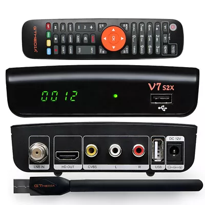 Kaufen GTMEDIA V7S2X HD Sat Receiver DVB-S2/S2X SCART HDMI Satelliten H.265 USB WIFI  • 14.99€