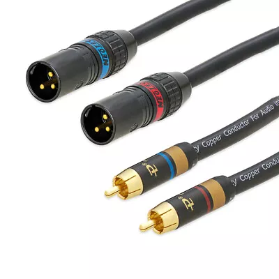 Kaufen Cinch XLR Kabel / Cinch RCA Stecker Auf XLR 3 Pin Stecker Audio High End 99%OFC • 59.99€
