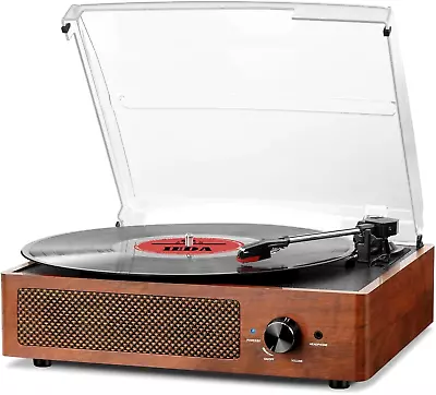 Kaufen Vinyl Plattenspieler Bluetooth Schallplattenspieler Plattenspieler Lautsprechern • 89.05€