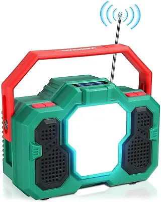Kaufen HYCHIKA Radio Weltempfänger Bluetooth Lautsprecher Radio Mit LED Taschenlampe • 59.99€