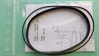 Kaufen Riemen-Set Für TEAC TASCAM 80-8 8 Track Reel Tape Recorder Reproducer Belts-Kit • 16.85€