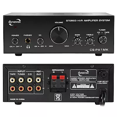 Kaufen Dynavox Stereo HI-FI Amplifier CS-PA1MK , Schwarz, In Neuem Zustand (gebraucht) • 40€