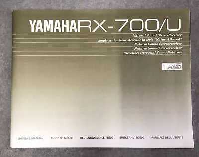 Kaufen YAMAHA RX-700/U Natural Sound Stereo Receiver Owner's Manual H6526 |#3 • 14.95€