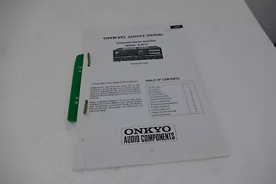 Kaufen ONKYO A-8670 Amplifier SERVICE Anleitung Instruction Manual Service • 7.99€