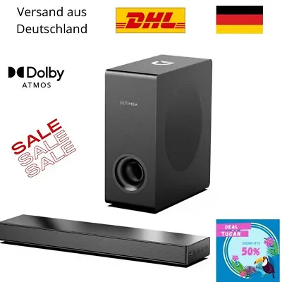 Kaufen Soundbar Für TV- Wireless Subwoofer 2.1 ULTIMEA Nova S50 Bluetooth 5.3 HDMI USB • 92.99€