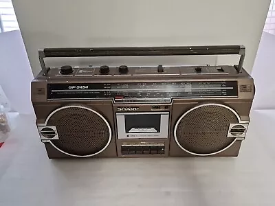Kaufen Sharp GF-5454HB Ghettoblaster Stereo Radio Recorder Vintage Zustand:gut • 24.99€