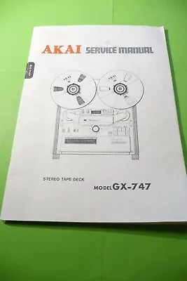 Kaufen Service Manual-Anleitung Für Akai GX-747,ORIGINAL !!! • 180€