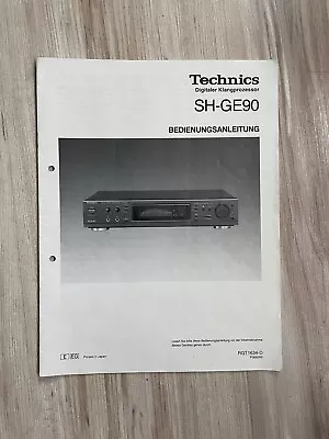 Kaufen Technics SH GE90 Bedienungsanleitung  • 19.90€