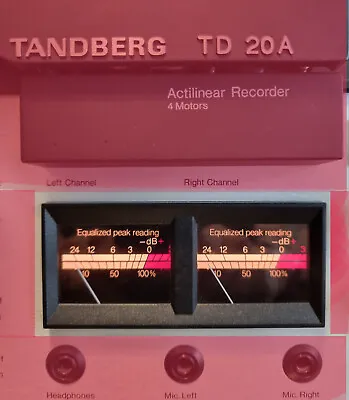Kaufen 1979 ⭐️⭐️⭐️   Original Instrumente Für Tandberg TD 20 A ⭐️⭐️⭐️ • 299.99€