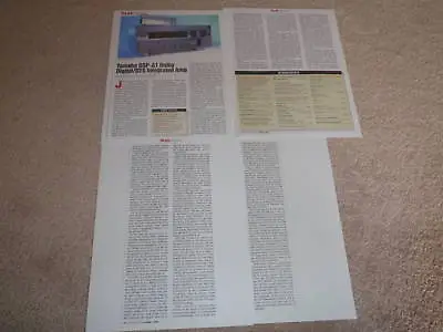 Kaufen Yamaha DSP-A1 Verstärker Review, 1998,4 Seiten, Selten Test • 9.02€