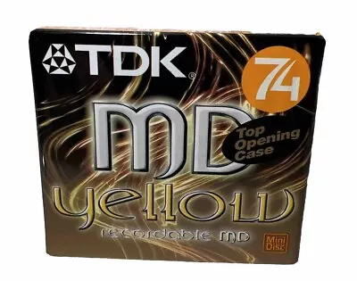 Kaufen TDK | MD YELLOW 74| MD-C74YEB | Mini Disc Recordable MD Minidisc TV-Audio  | NEU • 6.99€