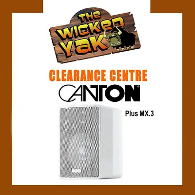Kaufen CANTON PLUS MX.3 70 Watt Universal-Mini-Lautsprecher WEISS KOSTENLOSER... • 99.04€