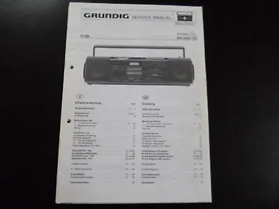 Kaufen Original Service Manual  Grundig RR 9000 CD • 10.90€