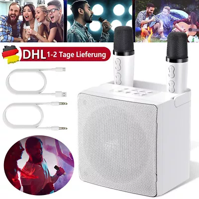 Kaufen Profi Karaoke Set Anlage Bluetooth Karaoke Lautsprecher Machine Mit 2 Mikrofonen • 39.99€