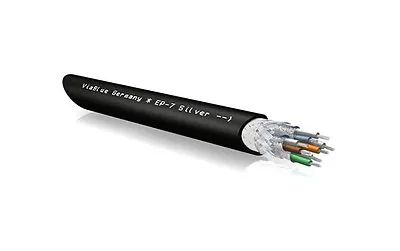 Kaufen Meterware Viablue EP-7 Silver Cat 7 High End Netzwerkkabel Ethernet OFC • 9.98€
