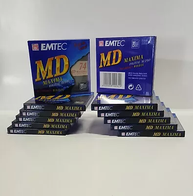 Kaufen 12 Stück ! EMTEC MD Maxima Digital Audio 74 . Recordable . 4009993102629 . OVP • 74€