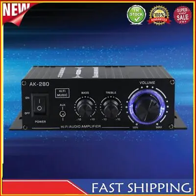 Kaufen AK-280 Audio Power Amplifier Music Player Digital Amplifiers Audio RCA AUX Input • 19.50€