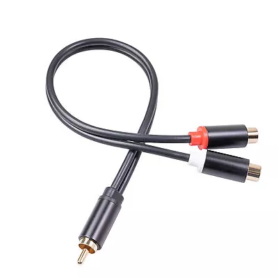 Kaufen 0,3 M Cinch Audio Lautsprecher Y- Splitter Kabel Cinch 1 Stecker Auf C2T6 • 4.84€