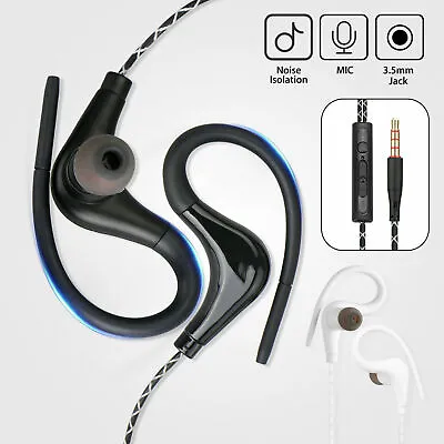 Kaufen Kabelgebundene In-Ear-Sport-Hifi-Kopfhörer-Ohrhörer-Ohrbügel 3.5 Mm Mit MIC • 5.41€