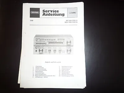 Kaufen Original Service Manual Schaltplan Grundig MT 100 MXV 100 • 12.50€