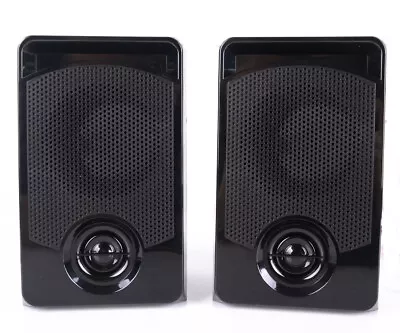 Kaufen 100Watt 2Wege 13cm Mini Regal Lautsprecher Schwarz Wandhalterung, Anschlußkabel! • 36.67€