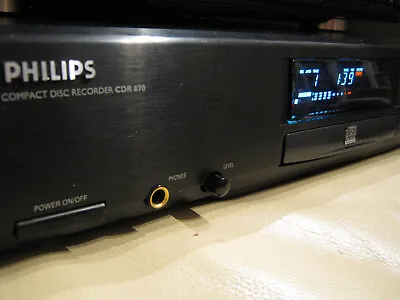 Kaufen Philips CD Recorder CDR870 + FB+ 30 Rohlinge + Anleitung+ Optischem Digitalkabel • 199€