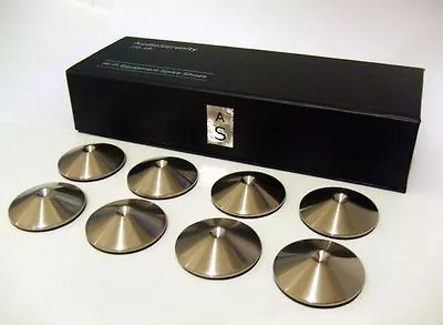Kaufen 8 Audioserenity Edelstahl Gebürstet HiFi Lautsprecher, Ständer Oder Rack Spike Schuhe • 43.64€