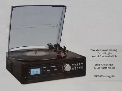 Kaufen Schallplatten + Kassetten-Digitalisierer Plattenspieler MEDION 43142 E69143 • 42.50€