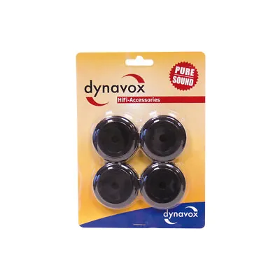 Kaufen Dynavox Aluminium-Füsse Für HiFi-Geräte 4er-Set Schwarz HiFi-Gerätefüsse 50mm • 16.90€