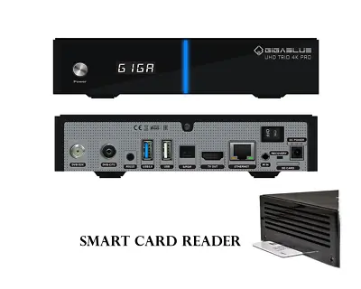 Kaufen GigaBlue UHD Trio 4K PRO - Combo Tuner, W-LAN 1200Mbps, Linux, HBB-TV, IP-TV UHD • 129€