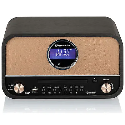 Kaufen Vintage Micro System DAB+/FM Radio, Spieler CD-MP3 Bluetooth, USB, Fernbedienung • 161.29€