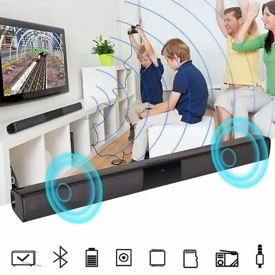 Kaufen BS28B Wireless Bluetooth Soundbar Lautsprecher Audio Stereo TV Subwoofer Mit RCA • 36.99€